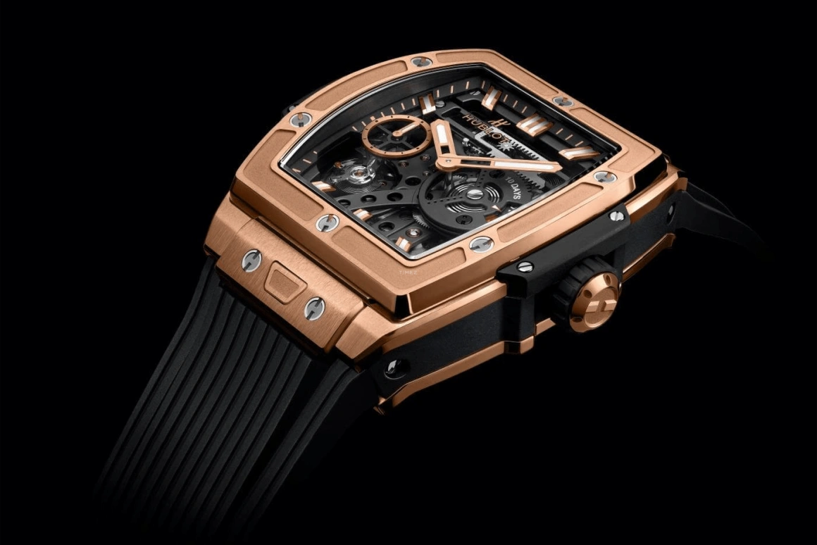 Hublot,Spirit of Big Bang 45mm,45mm,KING GOLD,Black,Skeleton,Handwound,Power Reserve Indicator,240hours,614,614.OX.1180.RX