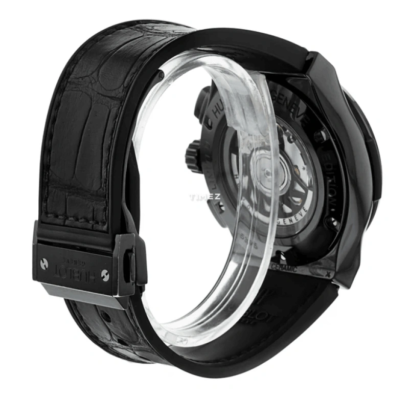 Hublot,Classic Fusion 45mm,45mm,Ceramic,Black,Automatic,Chronograph,Day,521,521.CM.1110.LR