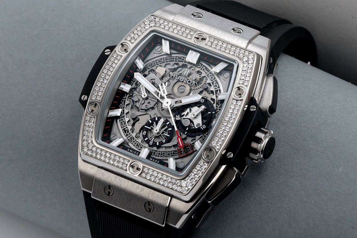 Hublot,Spirit of Big Bang 42mm,42mm,Titanium Gold,Skeleton,Automatic,Chronograph,Day,641,641.NX.0173.LR.1104