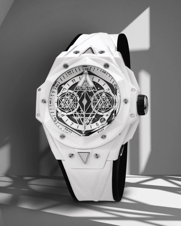 Hublot,Big Bang 45mm,45mm,Ceramic,White,Grey,Automatic,Chronograph,Day,Flyback,418,418.HX.2001.RX.MXM21