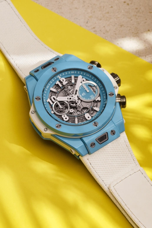 Hublot,Big Bang 45mm,45mm,Ceramic,Blue,Automatic,Chronograph,Day,Flyback,Retrograde,72hours,In-house Caliber,411,411.EX.5120.NR