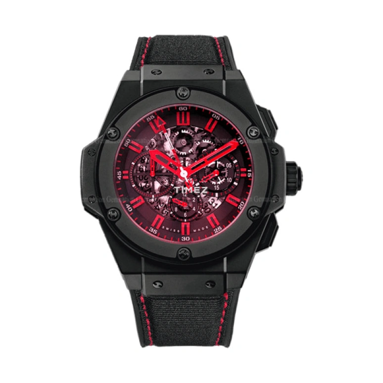 Hublot,Big Bang 48mm,48mm,Ceramic,Red,Skeleton,Automatic,Chronograph,Day,710,710.CI.1190.NR.CGO11