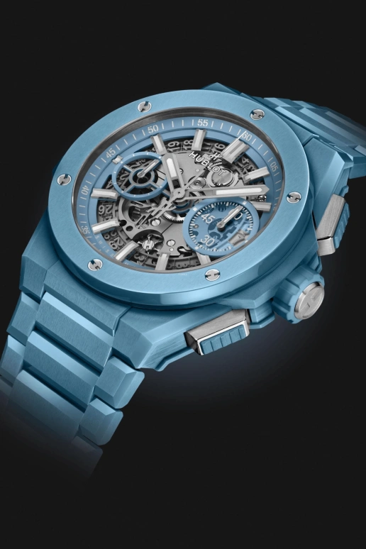 Hublot,Big Bang 42mm,42mm,Ceramic,Sky Blue,Blue,Automatic,72hours,In-house Caliber,451,451.EX.5120.EX