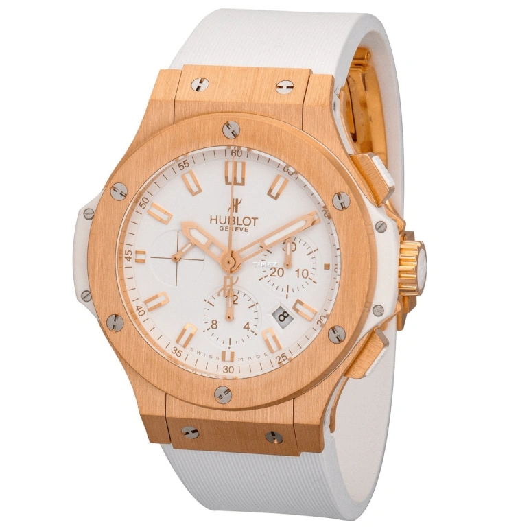 Hublot,Big Bang 44mm,44mm,Rose Gold,Titanium Gold,White,Automatic,Chronograph,Day,301,301.PE.2180.RW