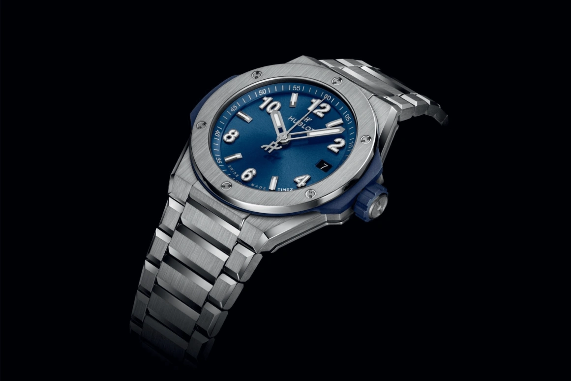 Hublot,Big Bang 38mm,38mm,Titanium Gold,Blue,Automatic,Day,48hours,457,457.NX.7170.NX