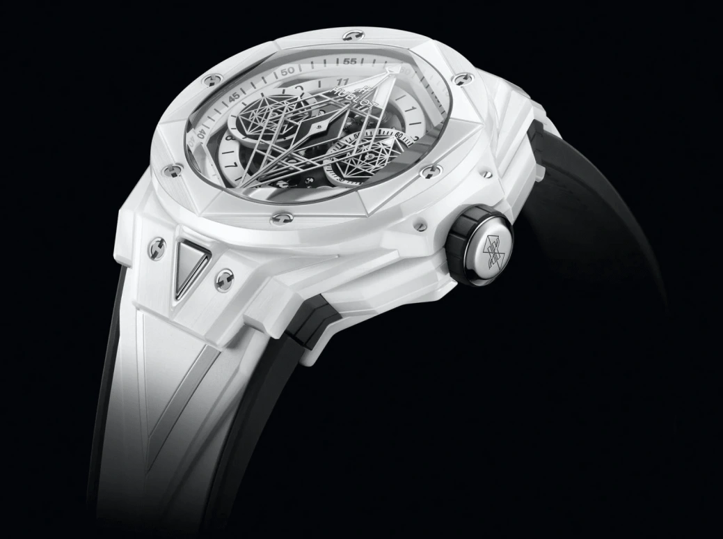 Hublot,Big Bang 45mm,45mm,Ceramic,White,Grey,Automatic,Chronograph,Day,Flyback,418,418.HX.2001.RX.MXM21
