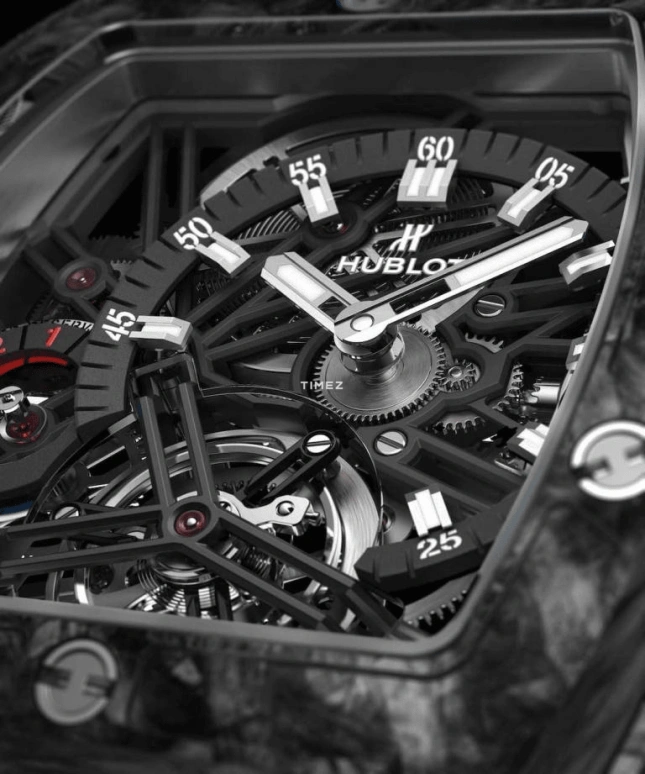 Hublot,Spirit of Big Bang 42mm,42mm,Carbon,Titanium Gold,Black,Skeleton,Handwound,115hours,In-house Caliber,645,645.QN.1117.RX