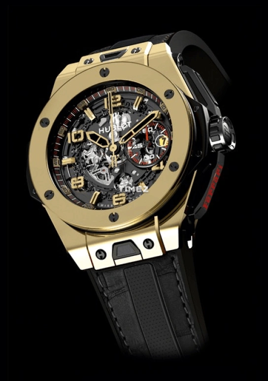 Hublot,Classic Fusion 45mm,45mm,Magic Gold,Black,Skeleton,Automatic,Chronograph,Day,401,401.MX.0123.GR