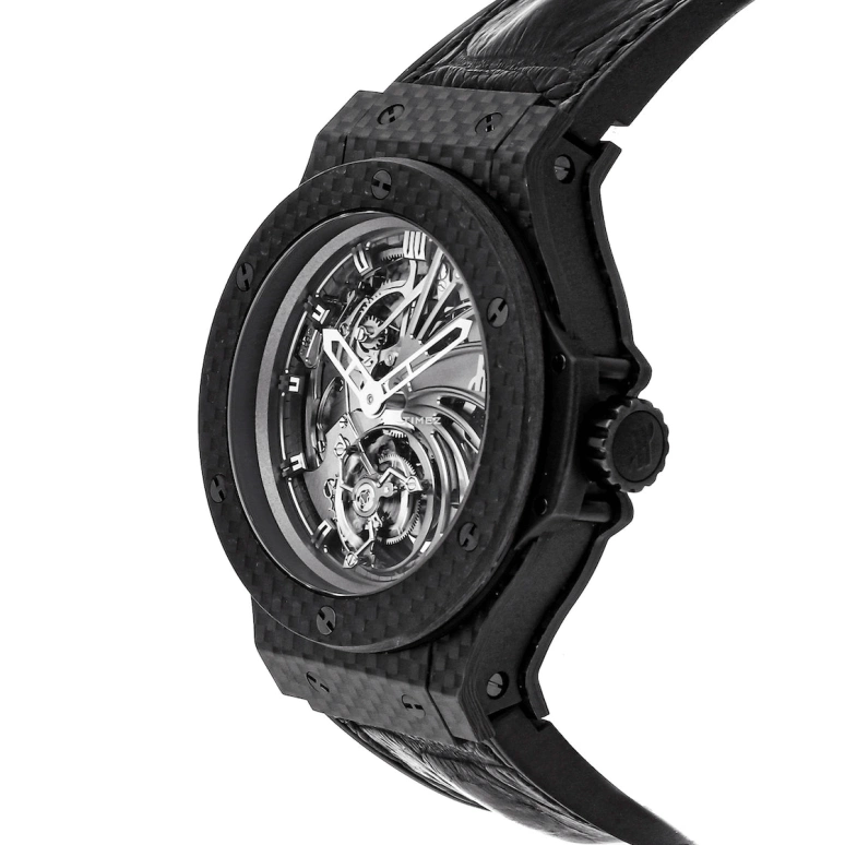 Hublot,Big Bang 44mm,44mm,Carbon,Skeleton,Grey,Automatic,Tourbillon,In-house Caliber,304,304.QX.1140.HR