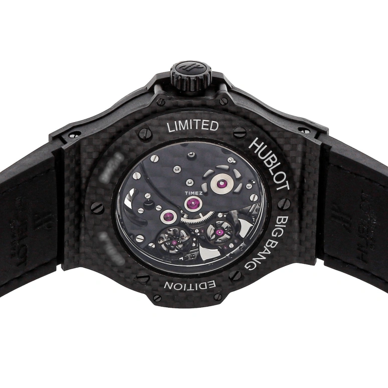 Hublot,Big Bang 44mm,44mm,Carbon,Skeleton,Grey,Automatic,Tourbillon,In-house Caliber,304,304.QX.1140.HR