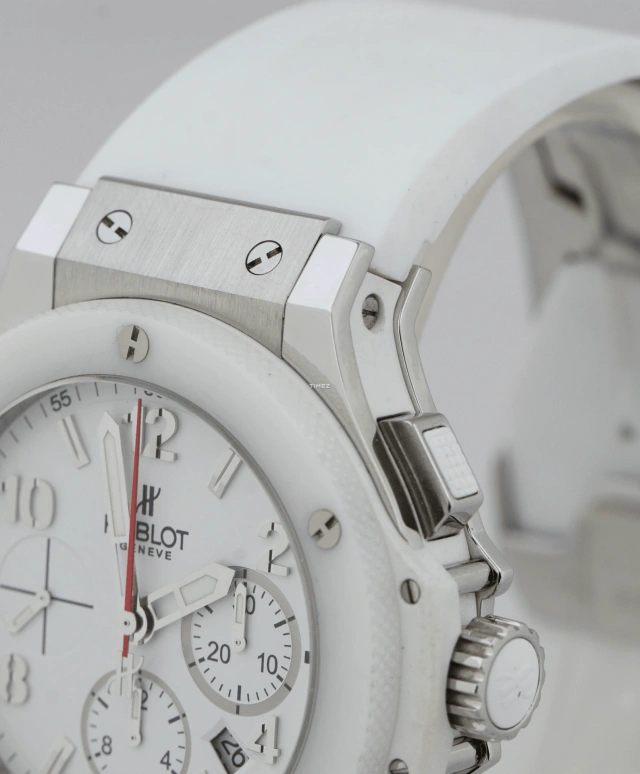Hublot,Other 44mm,44mm,Stainless Steel,White,Automatic,Chronograph,Day,301,301.SE.230.RW