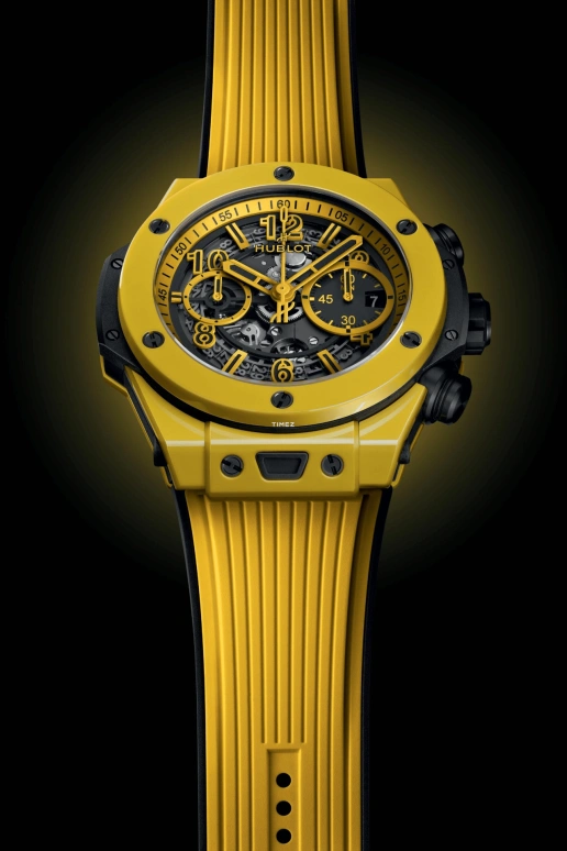 Hublot,Big Bang 44mm,44mm,Ceramic,Skeleton,Yellow,Automatic,Chronograph,Day,Column Wheel,421,421.CY.471Y.RX