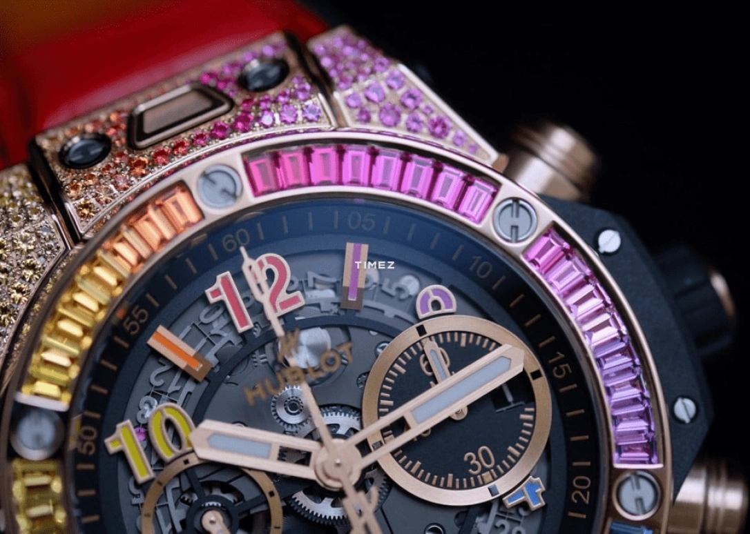 Hublot,Big Bang 44mm,44mm,KING GOLD,Skeleton,Black,Automatic,Chronograph,Flyback,Retrograde,421,421.OX.1118.LR.0999