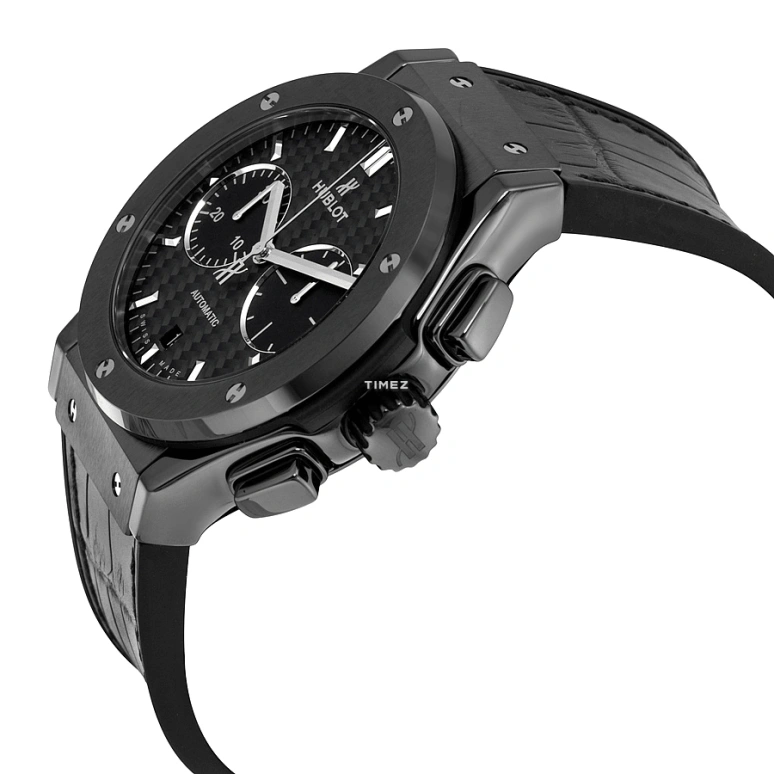 Hublot,Classic Fusion 45mm,45mm,Ceramic,Black,Automatic,Chronograph,Day,521,521.CM.1771.LR