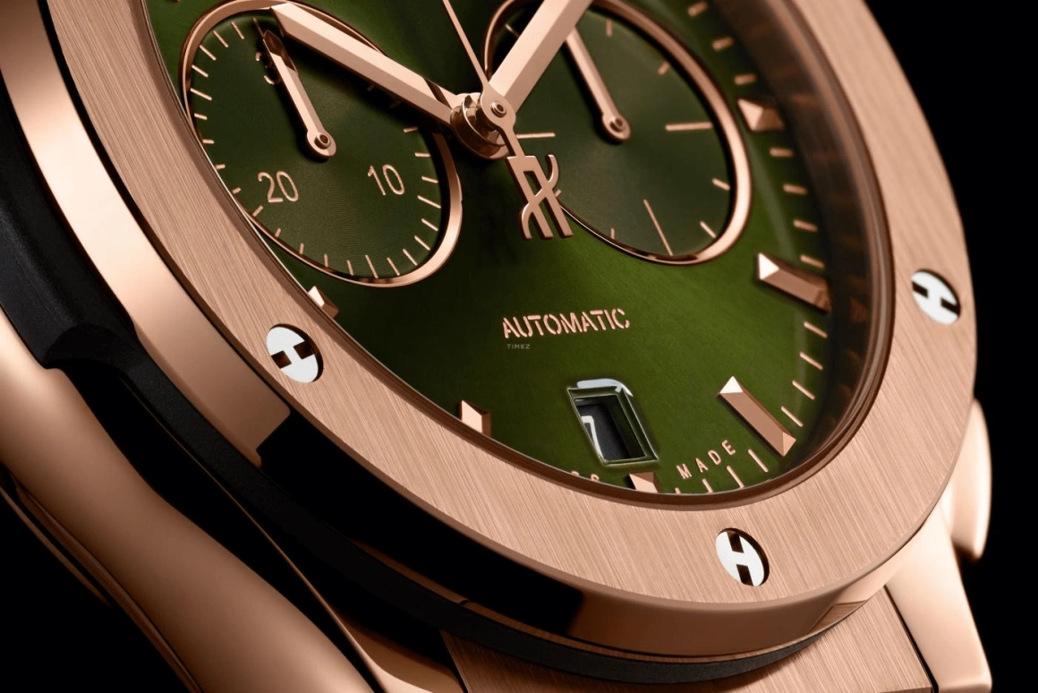 Hublot,Classic Fusion 42mm,42mm,KING GOLD,Green,Automatic,42hours,In-house Caliber,541,541.OX.8980.RX