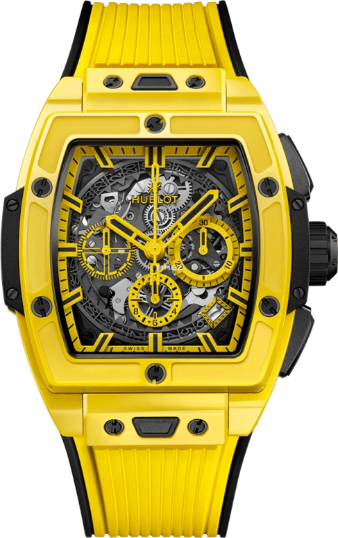 Hublot,Spirit of Big Bang 42mm,42mm,Ceramic,Black,Yellow,Chronograph,Day,Sapphire,642,642.CY.011Y.RX