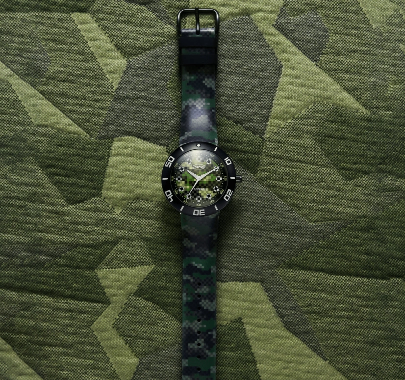 Ikepod,Seapod 46mm,46mm,Stainless Steel,khaki,Automatic,Sapphire,Crystal Glass,Round,SOO3,SOO3-PIX-LB
