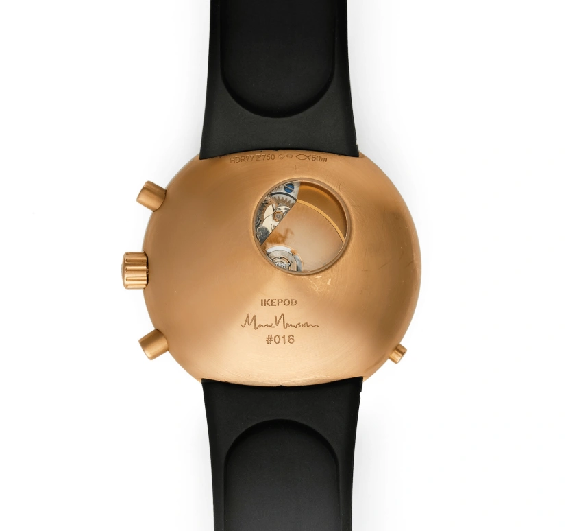 Ikepod,Hemipode ,Rose Gold,Gold,Chronograph,Day,Dule Time,Gold Used HDR 77