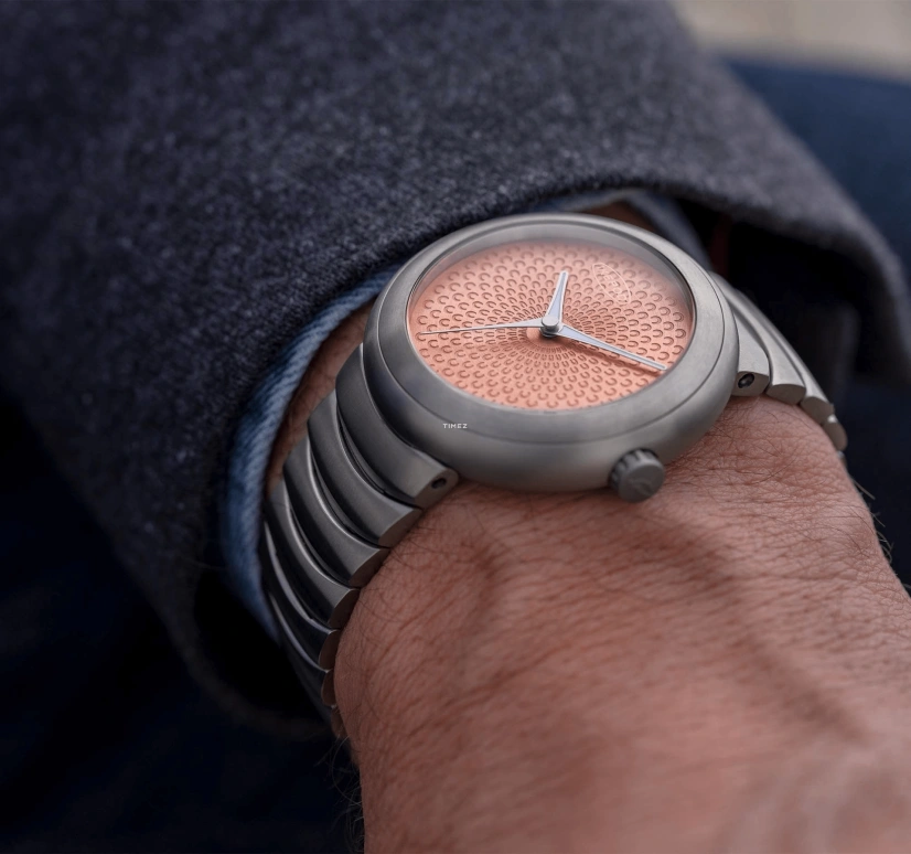 Ikepod,Horopod 44x41mm,44x41mm,Titanium,Salmon,Automatic,Round,Titanium Gray,HO20
