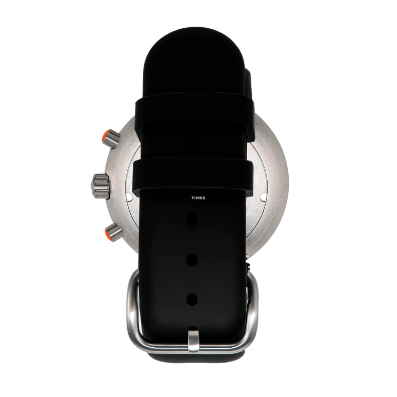Ikepod,Chronopod 44mm,44mm,Stainless Steel,Black,Quartz,Chronograph,Day,Dule Time,C014,C014-SI-LB
