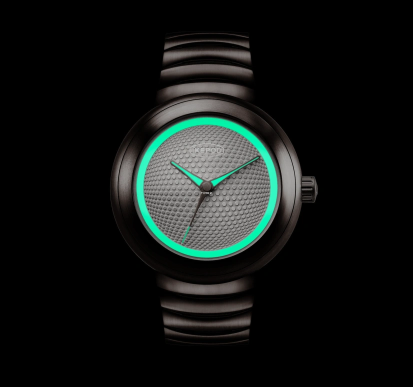 Ikepod,Horopod 44x41mm,44x41mm,Titanium,White,Automatic,Round,Titanium Gray,HO11