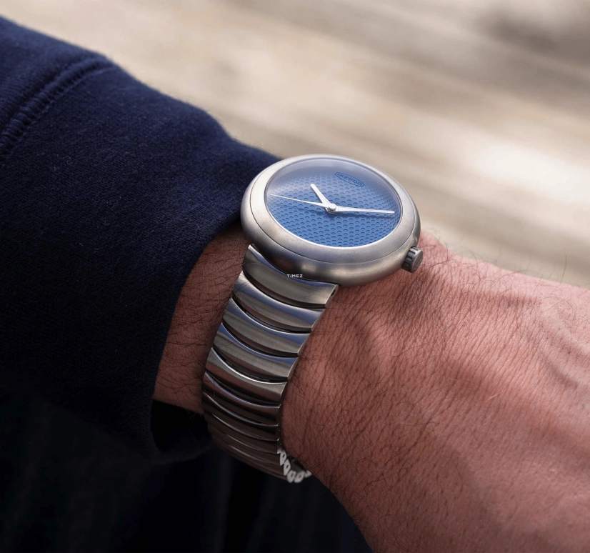 Ikepod,Horopod 41x44mm,41x44mm,Titanium,Blue,Automatic,Round,Titanium Gray,HO01