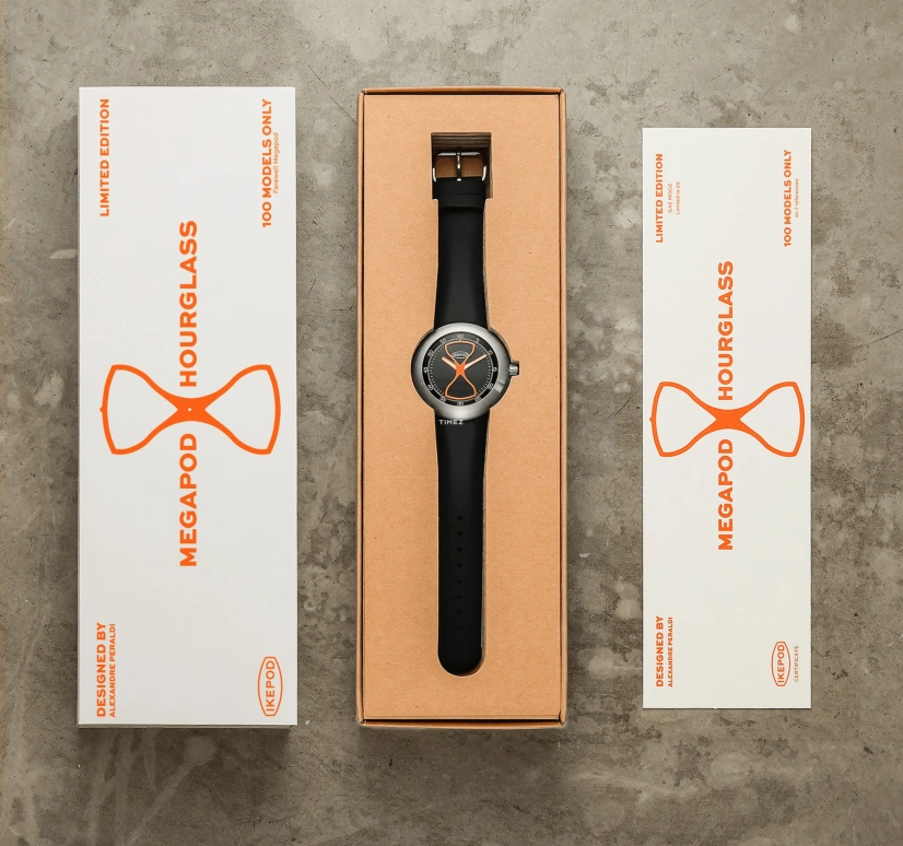 Ikepod,Megapod 46mm,46mm,Stainless Steel,Grey,Automatic,Sapphire,Crystal Glass,Round,M301,M301-HG-10