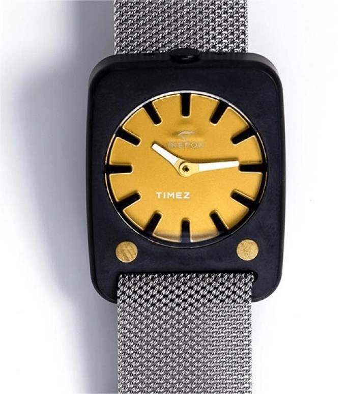 Ikepod,Solaris ,Ceramic,Black,Gold,Quartz,Sapphire,Rectangular,SCB 18