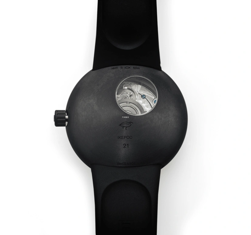 Ikepod,Horizon ,Titanium,Blue,Automatic,Sapphire,Crystal Glass,Round,Lapiz Horizon