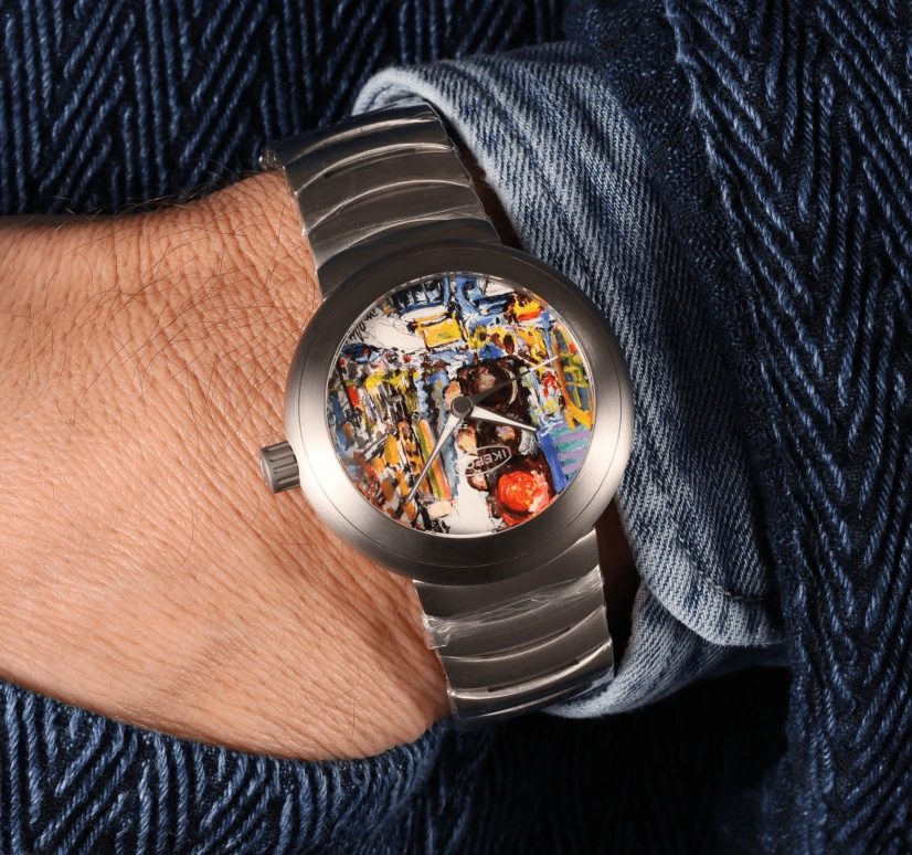 Ikepod,Horopod 44mm,44mm,Titanium,Multi-Color,Automatic,Round,Titanium Gray,And Just In Time The Tour Bus Lady Shouted