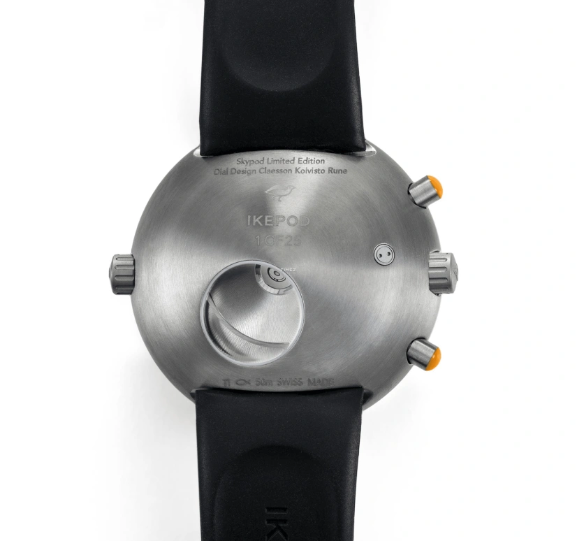 Ikepod,Skypod 46mm,46mm,Titanium,Blue,Automatic,Chronograph,Day,Dule Time,GMT,Sapphire,Crystal Glass,Round,SK02,SK02-RP-LB