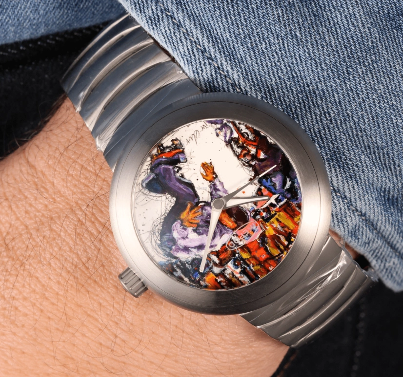 Ikepod,Horopod 44mm,44mm,Titanium,Multi-Color,Automatic,Round,Titanium Gray,Best Jump Trick Ever