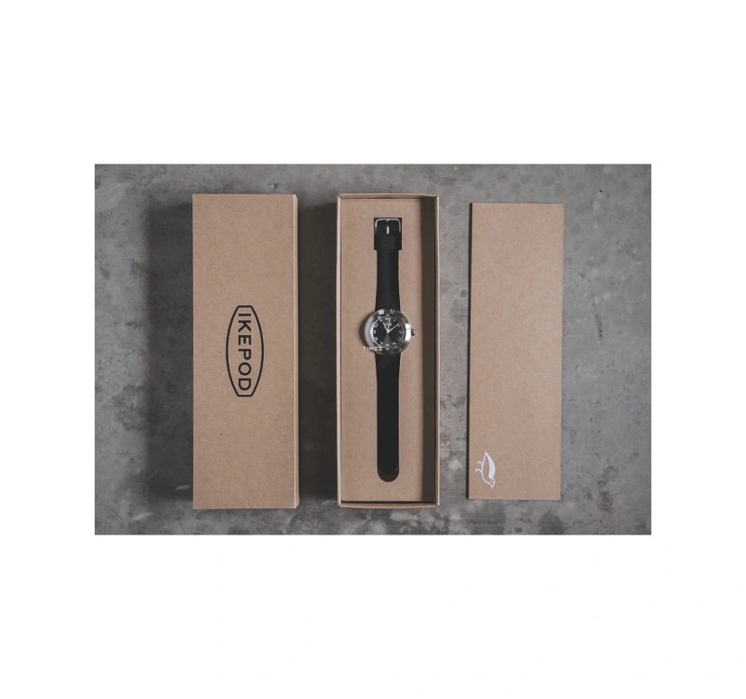 Ikepod,Megapod 46mm,46mm,Stainless Steel,Grey,Automatic,Sapphire,Crystal Glass,Round,M201,M201-SI-LB