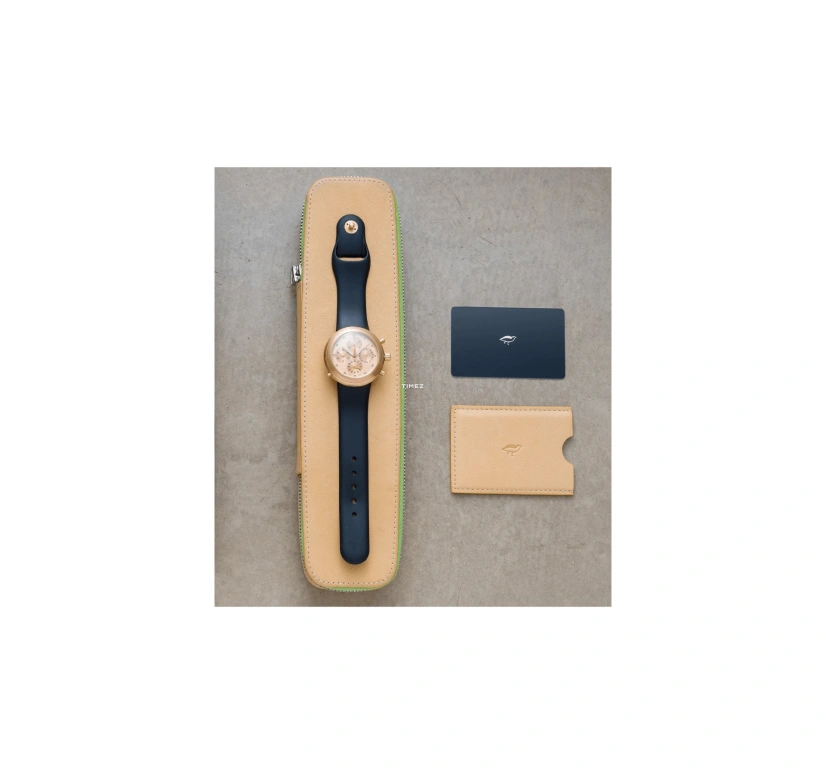 Ikepod,Hemipode ,Rose Gold,Chronograph,Day,Dule Time,HDR77 neuve
