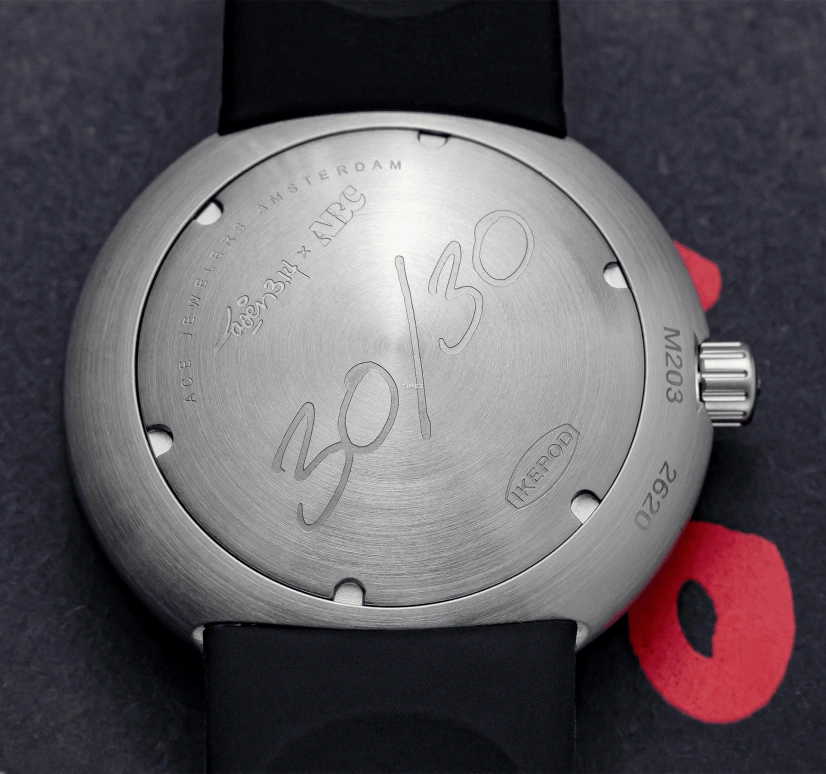 Ikepod,Megapod 46mm,46mm,Stainless Steel,Black,Automatic,Sapphire,Crystal Glass,Round,MACE314,MACE314-SI-01