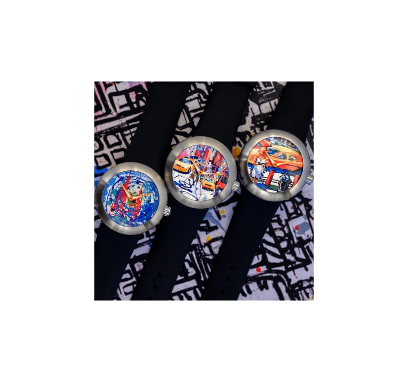Ikepod,Duopod 42mm,42mm,Stainless Steel,Multi-Color,Quartz,Sapphire,Crystal Glass,Round,DTC2,DTC2-SI-LB