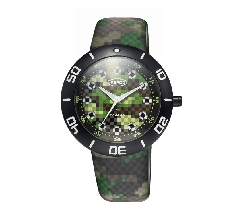 Ikepod,Seapod 46mm,46mm,Stainless Steel,khaki,Automatic,Sapphire,Crystal Glass,Round,SOO3,SOO3-PIX-LB