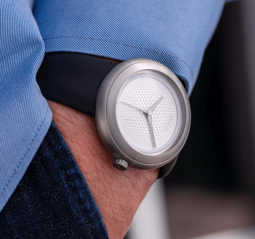 Ikepod,Horopod 44x41mm,44x41mm,Titanium,White,Automatic,Round,Titanium Gray,HO11
