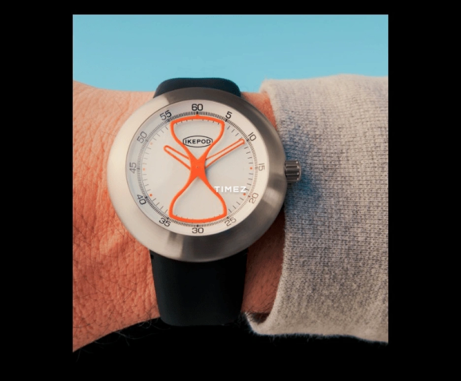 Ikepod,Megapod 46mm,46mm,Stainless Steel,White,Automatic,Sapphire,Crystal Glass,Round,M005,M005-HG-20