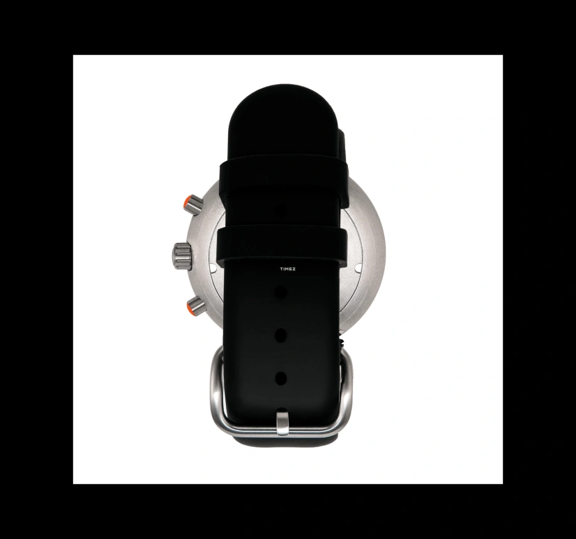 Ikepod,Chronopod 44mm,44mm,Stainless Steel,Grey,White,Quartz,Chronograph,Day,C009,C009-SI-LB