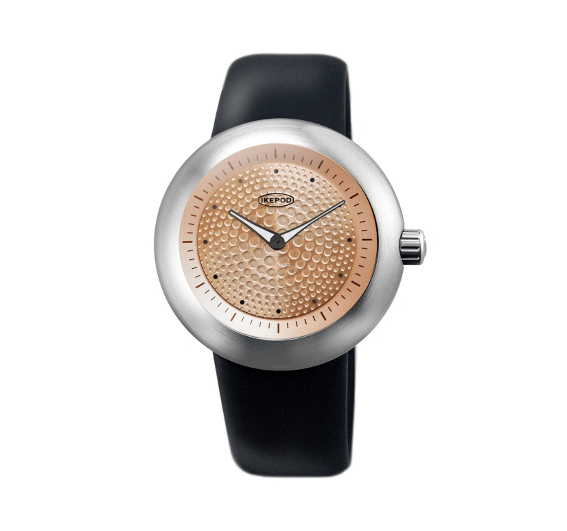 Ikepod,Duopod 42mm,42mm,Stainless Steel,Champagne,Quartz,Sapphire,Round,D003,D003-SI-LB