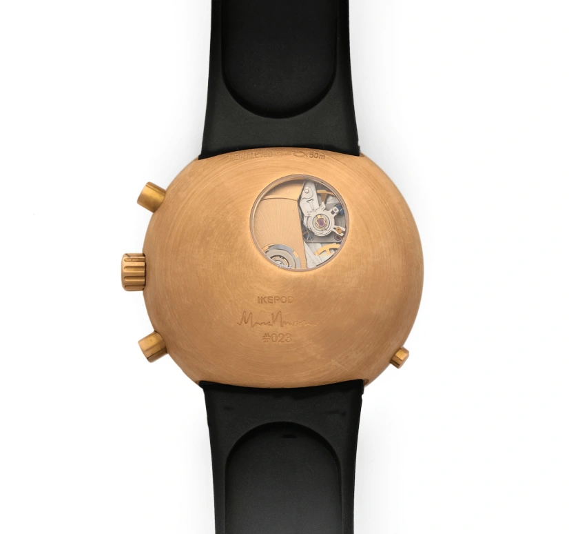 Ikepod,Hemipode ,Rose Gold,Black,Chronograph,Day,Dule Time,HDR99
