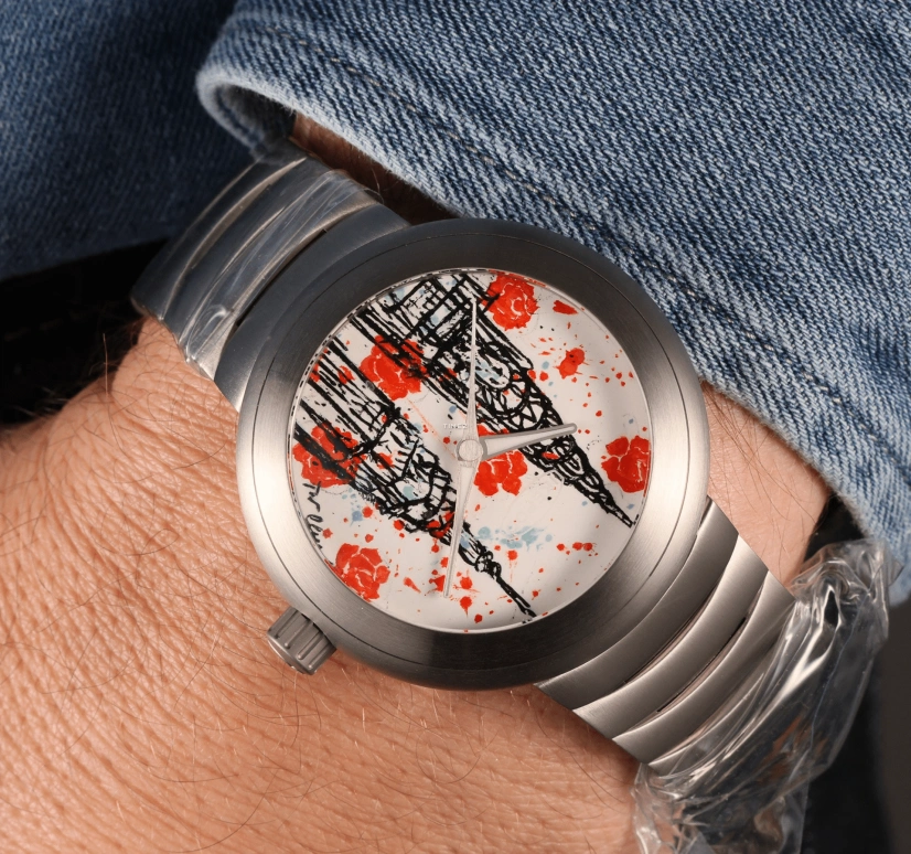 Ikepod,Horopod 44mm,44mm,Titanium,Multi-Color,Automatic,Round,Titanium Gray,Spring Back