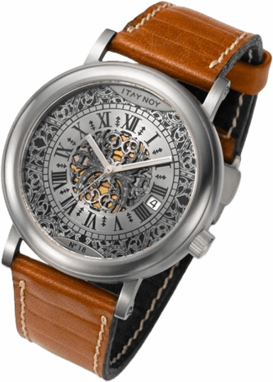 Itay Noy,Identity 42.40mm,42.40mm,Stainless Steel,Silver,Automatic,Chronograph,Date,IDROM