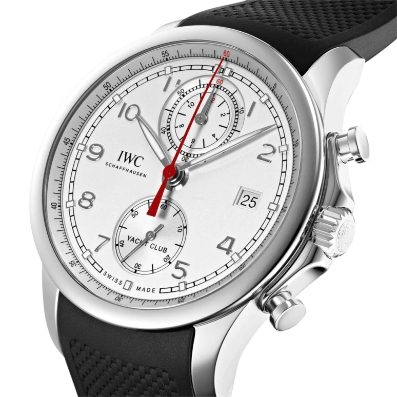 IWC,Portugieser 43.50mm,43.50mm,Stainless Steel,Grey,Automatic,Chronograph,Date,Flyback,Anti-magnetic,68hours,In-house Caliber,IW390503