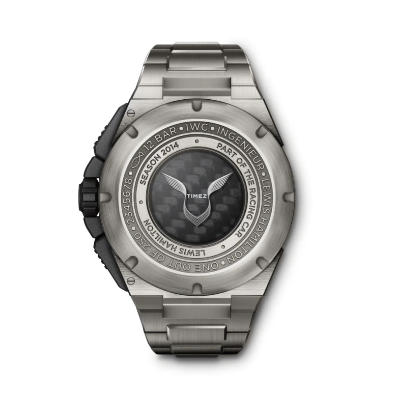 IWC,Ingenieur 45.50mm,45.50mm,Titanium,Black,Automatic,Chronograph,Day,Flyback,Anti-magnetic,68hours,In-house Caliber,IW379602