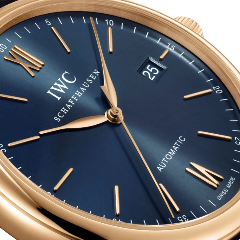 IWC,Portofino 40mm,40mm,Red Gold,Blue,Automatic,Date,Anti-magnetic,IW356522