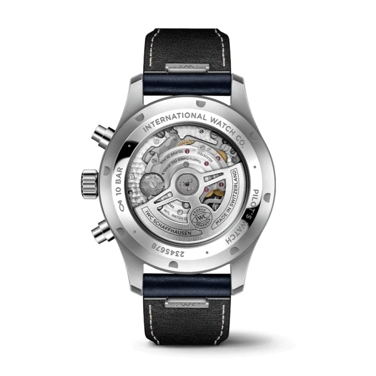 IWC,Pilot 43mm,43mm,Stainless Steel,Blue,Automatic,Chronograph,Date,Day,IW378003