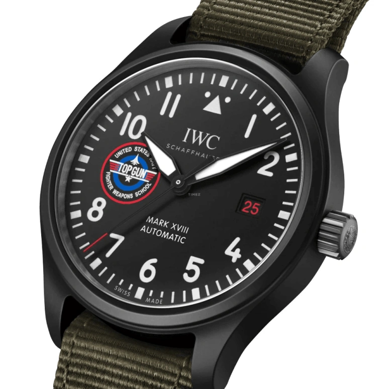 IWC,Pilot 41mm,41mm,Titanium,Ceramic,Black,Automatic,Date,Anti-magnetic,IW324712