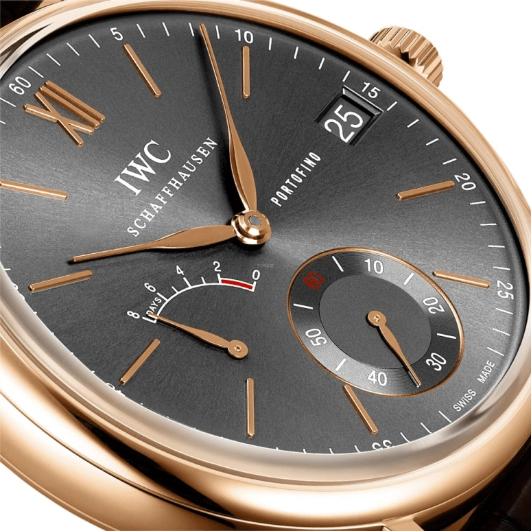 IWC,Portofino 45mm,45mm,Red Gold,Grey,Handwound,Date,Power Reserve Indicator,IW510104